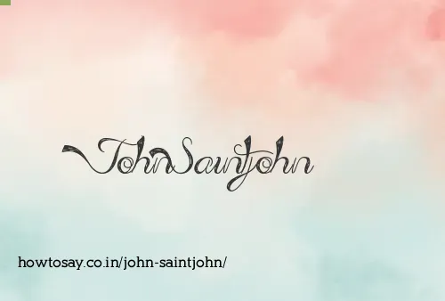 John Saintjohn