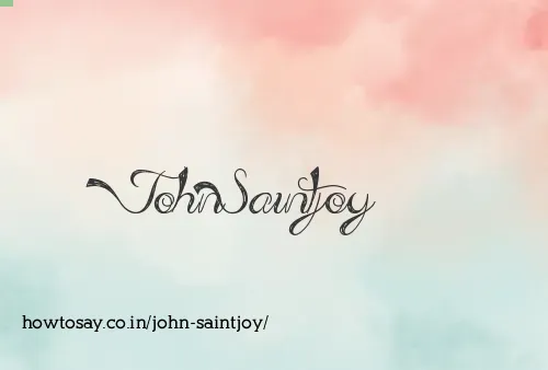 John Saintjoy