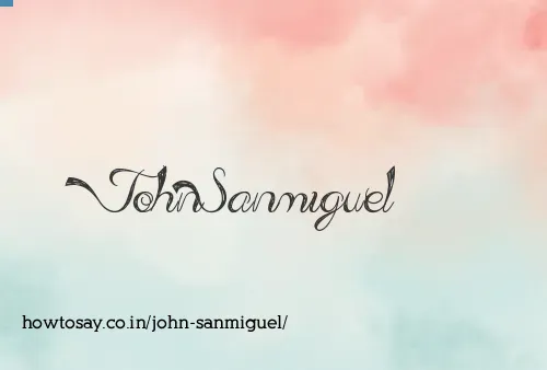 John Sanmiguel