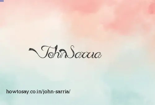 John Sarria