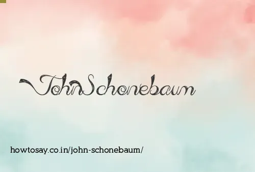 John Schonebaum