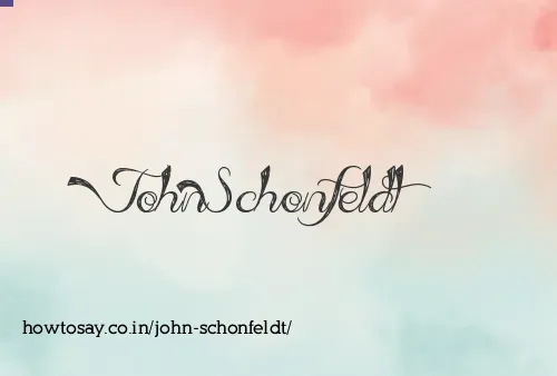 John Schonfeldt