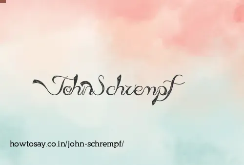 John Schrempf