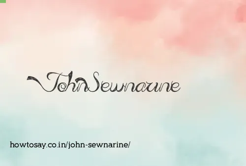 John Sewnarine