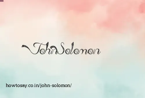 John Solomon