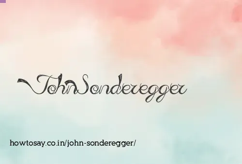 John Sonderegger