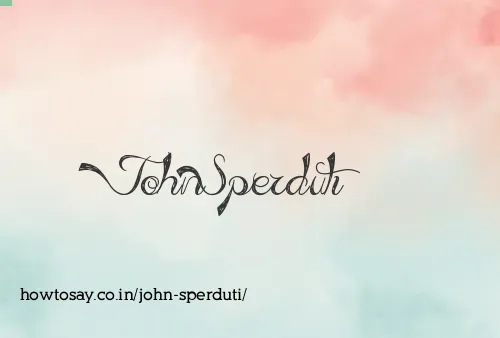 John Sperduti