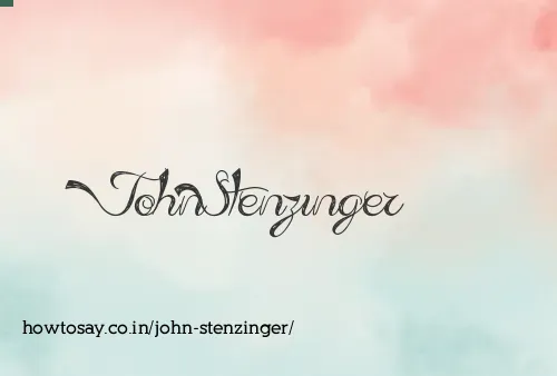 John Stenzinger
