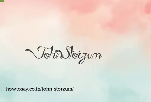 John Storzum