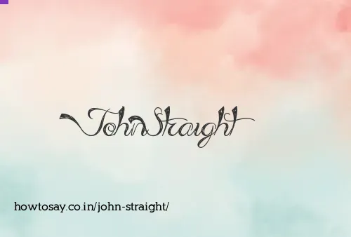 John Straight