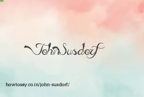 John Susdorf