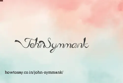 John Symmank