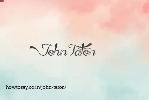 John Taton