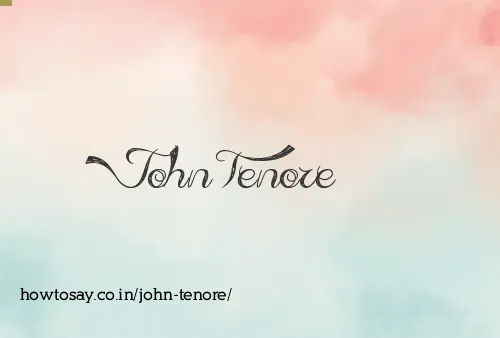 John Tenore