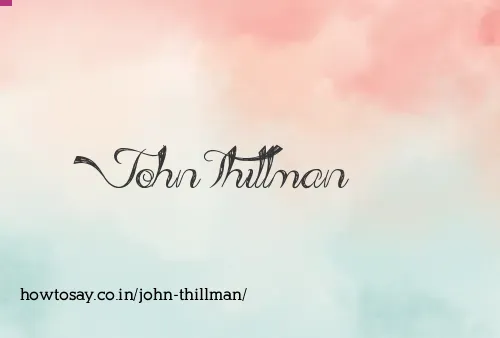 John Thillman