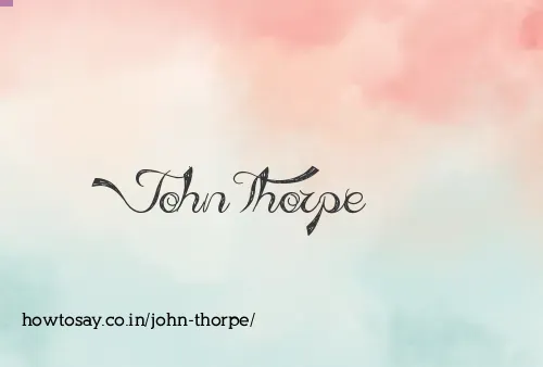 John Thorpe