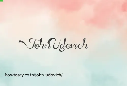 John Udovich