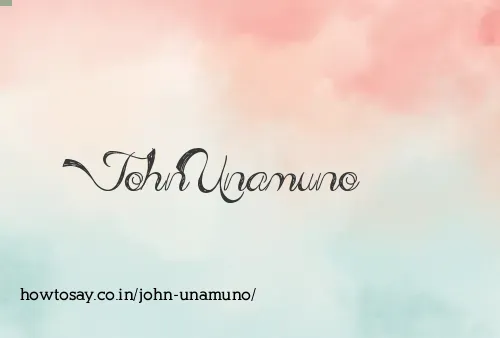 John Unamuno