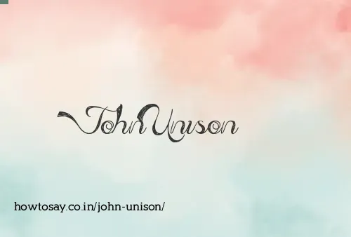 John Unison