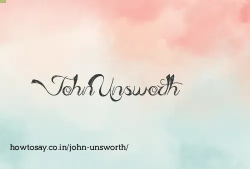 John Unsworth