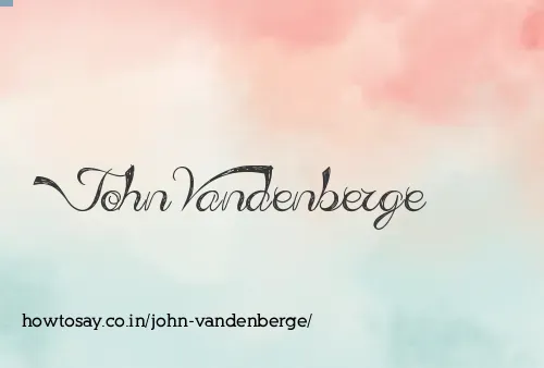 John Vandenberge