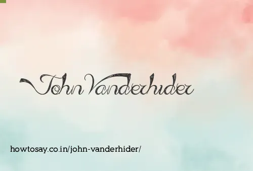 John Vanderhider