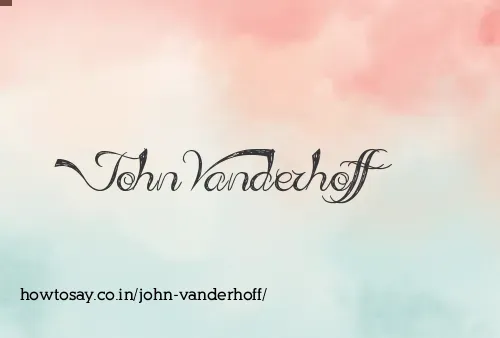 John Vanderhoff