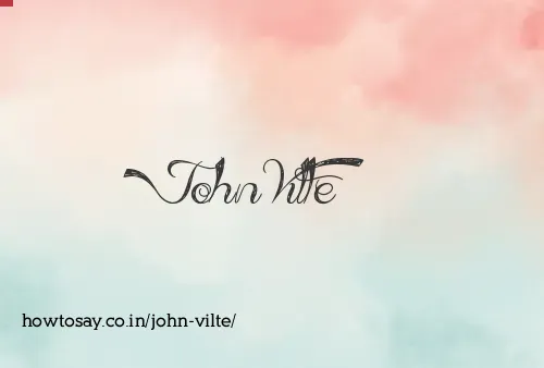 John Vilte