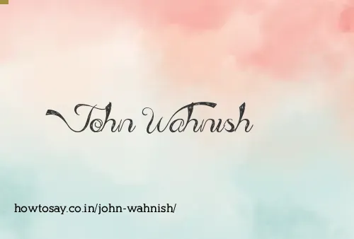 John Wahnish