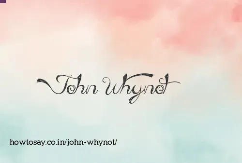 John Whynot