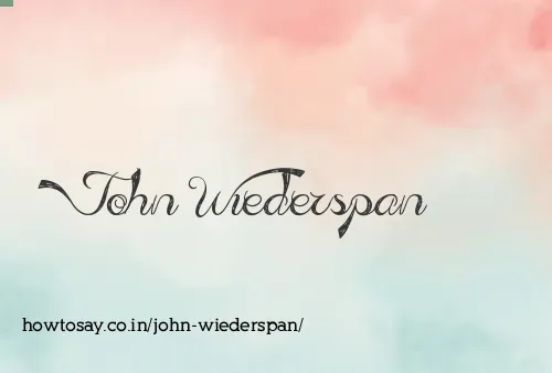 John Wiederspan