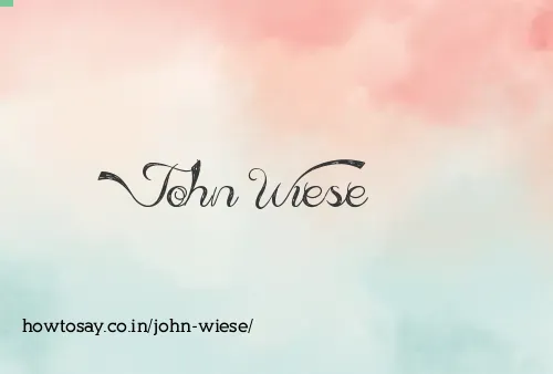 John Wiese