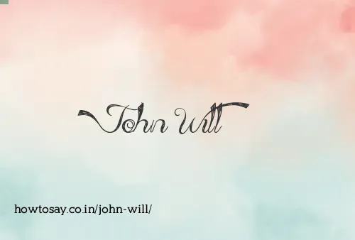 John Will