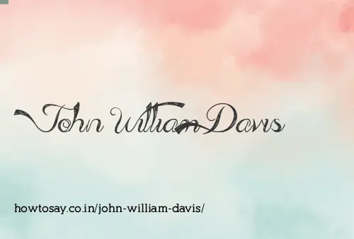 John William Davis