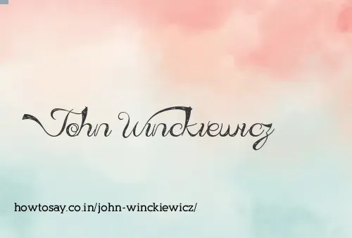 John Winckiewicz