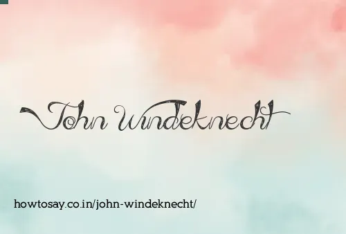 John Windeknecht