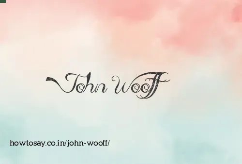 John Wooff