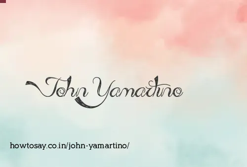 John Yamartino