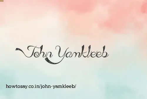 John Yamkleeb