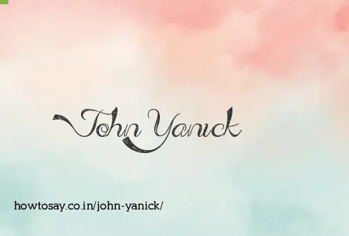 John Yanick