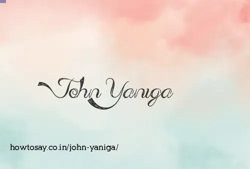 John Yaniga