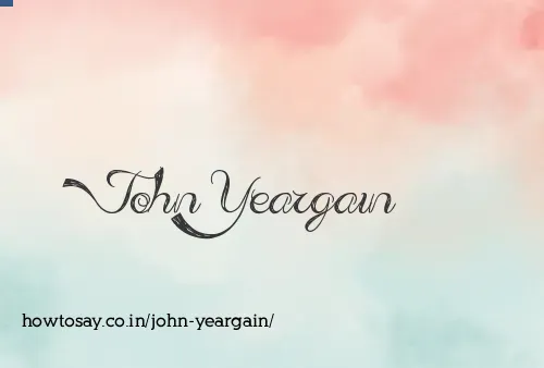 John Yeargain