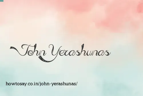 John Yerashunas