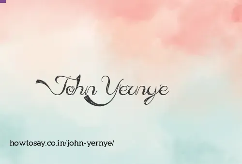 John Yernye