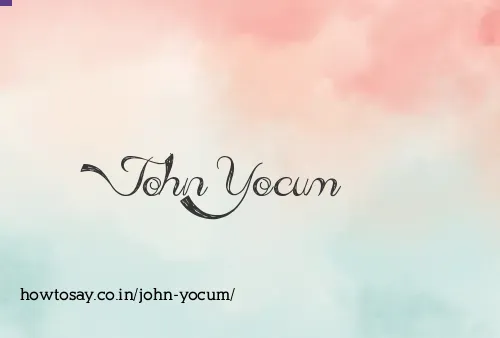 John Yocum