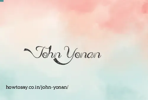 John Yonan