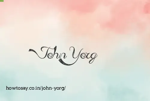 John Yorg