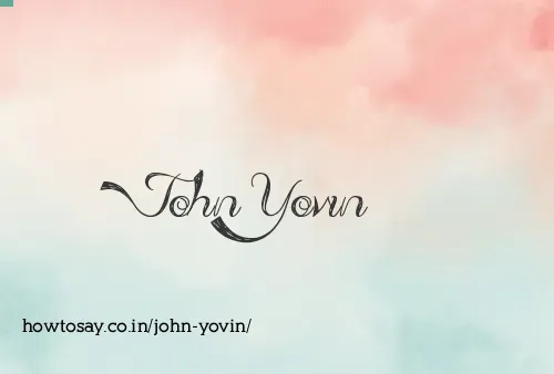 John Yovin