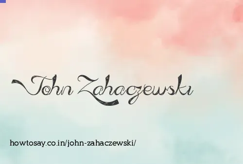 John Zahaczewski