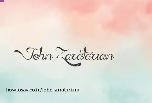 John Zaratarian